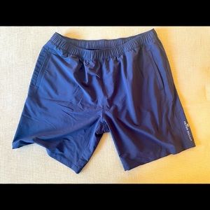 Peter Millar Crown Sport Athletic/Gym Shorts. Navy Blue, Size Large
